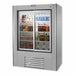 Leader Refrigeration ESLS54 54" Double Sliding Glass Door Soda Case with 4 X 2 Shelves - Top Restaurant Supplies