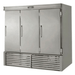 Leader Refrigeration ESLR79 79" 3 Solid Door Reach-In Cooler with 4 x 3 Shelves - Top Restaurant Supplies