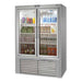 Leader Refrigeration ESPF48 48" Double Swing Glass Door Freezer with 4 x 2 Shelves - Top Restaurant Supplies