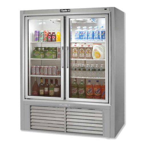 Leader Refrigeration ESPF54 54" Double Swing Glass Door Freezer with 4 x 2 Shelves - Top Restaurant Supplies