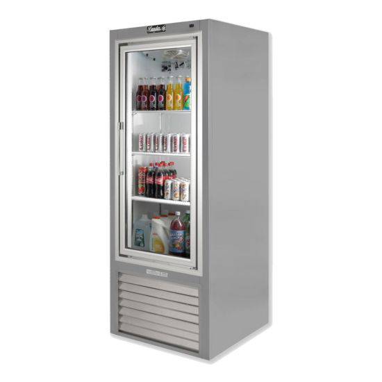 Leader Refrigeration ESPS30 Single Swing Glass Door Soda Case with 4 Shelves, 30" - Top Restaurant Supplies