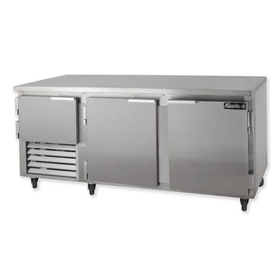 Leader Refrigeration LB84 84" Under-Counter Cooler, 2 1/2 Doors and 2 Shelves - Top Restaurant Supplies