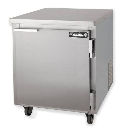 Leader Refrigeration ESLB27 27" Under-Counter Worktop Cooler, Single Door and 1 Shelves - Top Restaurant Supplies