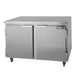 Leader Refrigeration ESLB48 48" Under-Counter Worktop Cooler, 2 Doors and 2 Shelves - Top Restaurant Supplies