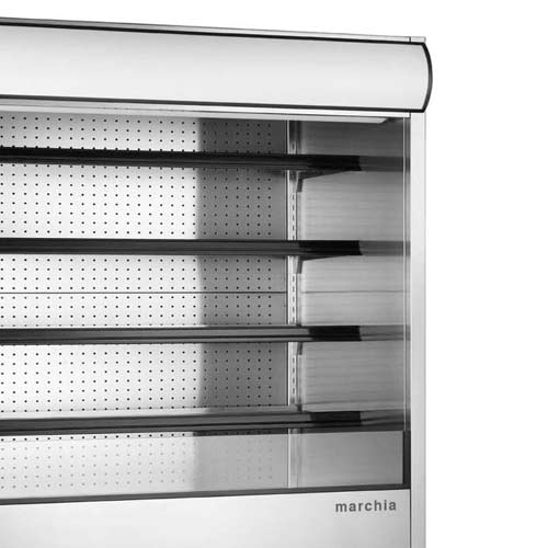 Marchia MDS48 48" Open Air Cooler, Grab and Go Refrigerator, 220V - Top Restaurant Supplies