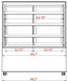 Marchia MBT48-ST 48" High Straight Glass Refrigerated Bakery Display Case, 3 Shelved - Top Restaurant Supplies