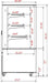 Marchia MBT48-ST 48" High Straight Glass Refrigerated Bakery Display Case, 3 Shelved - Top Restaurant Supplies