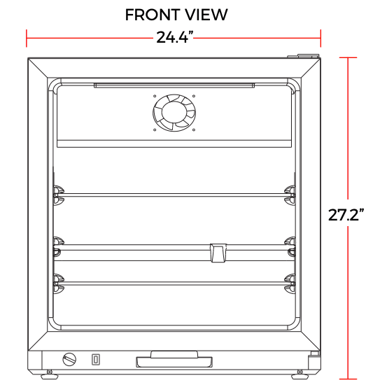 Marchia CF2 24" Compact Glass Door Freezer - Top Restaurant Supplies