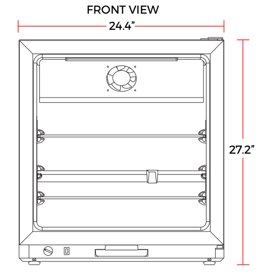 Marchia CR2 24" Compact Glass Door Refrigerator - Top Restaurant Supplies