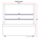 Marchia MDC101 28" Refrigerated Countertop Display Case - Top Restaurant Supplies