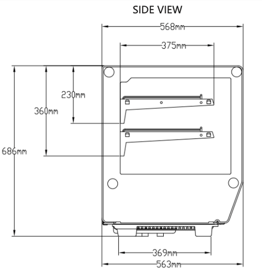 Marchia MDC120-ST 27" Refrigerated Display Case, Black Color, Straight Glass - Top Restaurant Supplies