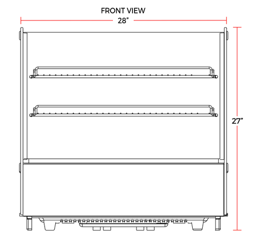 Marchia MDC121 28" Refrigerated Countertop Display Case - Top Restaurant Supplies