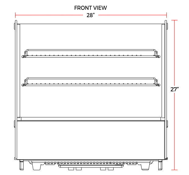 Marchia MDC121 28" Refrigerated Countertop Display Case - Top Restaurant Supplies