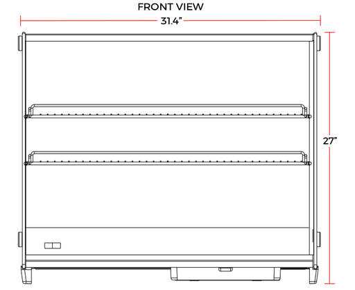 Marchia MDC130 31" Refrigerated Countertop Display Case - Top Restaurant Supplies