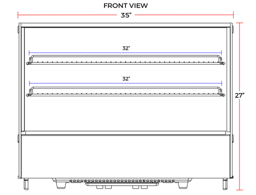 Marchia MDC161 36" Refrigerated Countertop Display Case - Top Restaurant Supplies