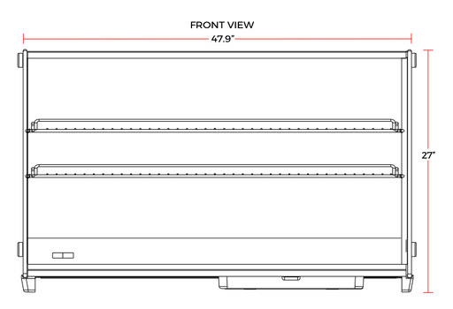 Marchia MDC201 48" Refrigerated Countertop Display Case - Top Restaurant Supplies