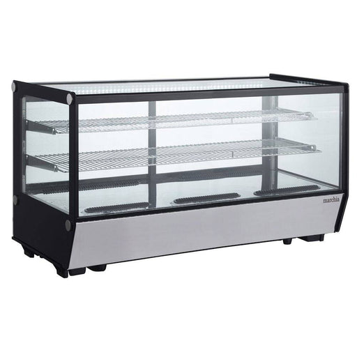 Marchia MDC260-ST 48" Refrigerated Straight Glass Countertop Display Case - Top Restaurant Supplies