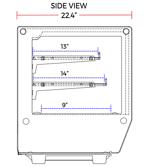 Marchia MDC260-ST 48" Refrigerated Straight Glass Countertop Display Case - Top Restaurant Supplies