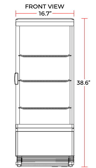 Marchia MDC78 Countertop Refrigerated Glass Display Case - Top Restaurant Supplies