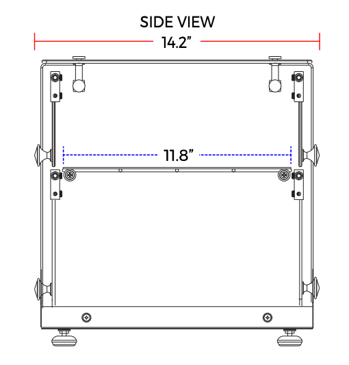 Marchia SA50 22" Straight Glass Countertop Dry Display Case - Top Restaurant Supplies