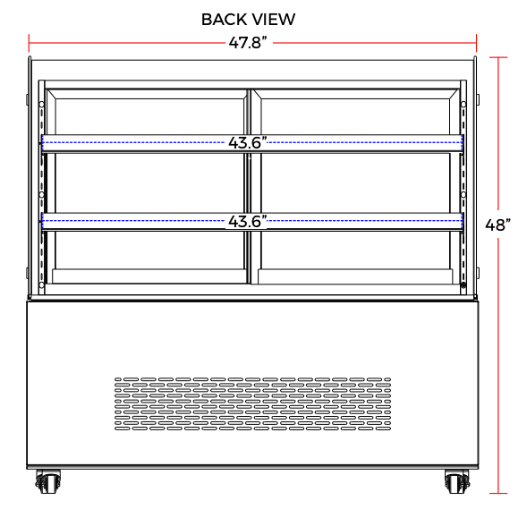 Marchia MB48 48" Refrigerated Bakery Display Case - Top Restaurant Supplies