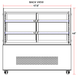 Marchia MB48-B 48" Black Refrigerated Bakery Display Case - Top Restaurant Supplies