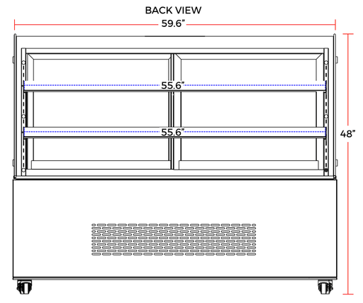 Marchia MB60 60" Refrigerated Bakery Display Case - Top Restaurant Supplies