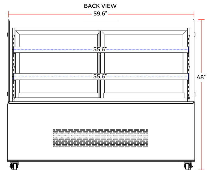 Marchia MB60 60" Refrigerated Bakery Display Case - Top Restaurant Supplies