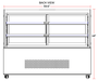 Marchia MB60 60" Refrigerated Bakery Display Case - Top Restaurant Supplies