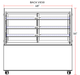 Marchia MBT48 48" Curved Glass Refrigerated Bakery Display Case - Top Restaurant Supplies