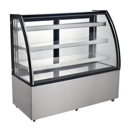 Marchia MBT60 60" Curved Glass Refrigerated Bakery Display Case - Top Restaurant Supplies