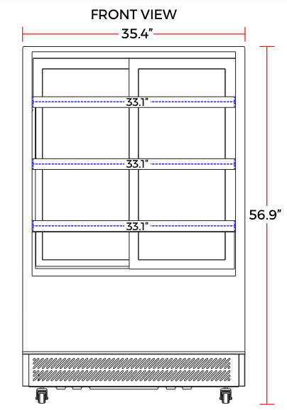 Marchia TMB36 36" Refrigerated Bakery Display Case - Top Restaurant Supplies