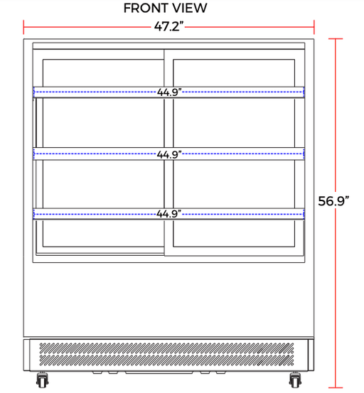 Marchia TMB48 48" Refrigerated Bakery Display Case - Top Restaurant Supplies