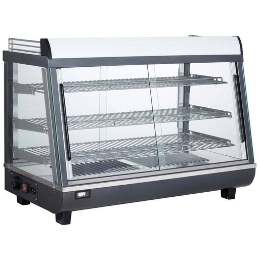 Marchia MHCC136 36" Heated Countertop Display Front and Rear Access Doors - Top Restaurant Supplies