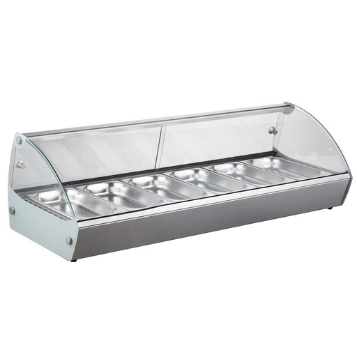 Marchia MSB6 44" Countertop Hot Food Display Warmer, 6 Pans - Top Restaurant Supplies