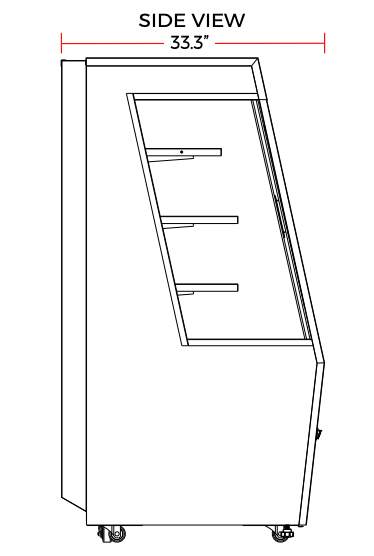 Marchia MDS390-SS 36" Open Refrigerated Merchandiser Grab and Go Display Case, S/S - Top Restaurant Supplies