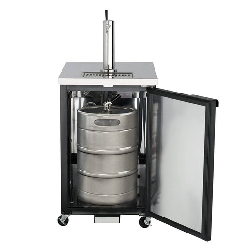 MXBD24-1B Maxx Cold One Keg, One Tower Beer Dispenser, Black, 24” Wide - Top Restaurant Supplies