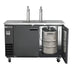 MXBD60-2BHC Maxx Cold Two Keg, Two Tower Beer Dispenser, Black, 60” Wide - Top Restaurant Supplies