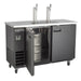 MXBD60-2BHC Maxx Cold Two Keg, Two Tower Beer Dispenser, Black, 60” Wide - Top Restaurant Supplies