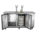 MXBD72-2SHC Maxx Cold Three Keg, Two Tower Beer Dispenser, Stainless Steel, 72” Wide - Top Restaurant Supplies