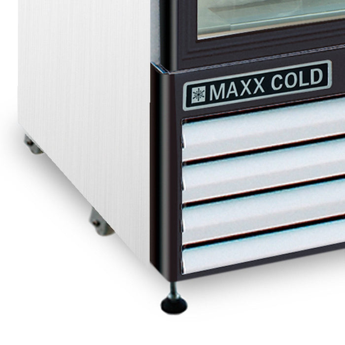 MXM2-48FHC Maxx Cold Double Door, Glass Door Freezer Merchandiser, White, 48 Cu ft - Top Restaurant Supplies