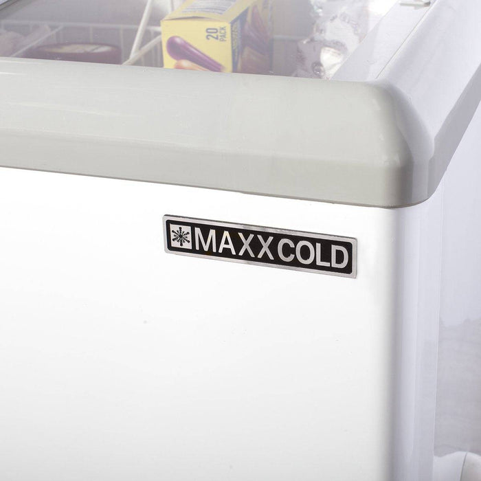 MXF52F Maxx Cold Glass Top Mobile Ice Cream Freezer, 52” Wide - Top Restaurant Supplies