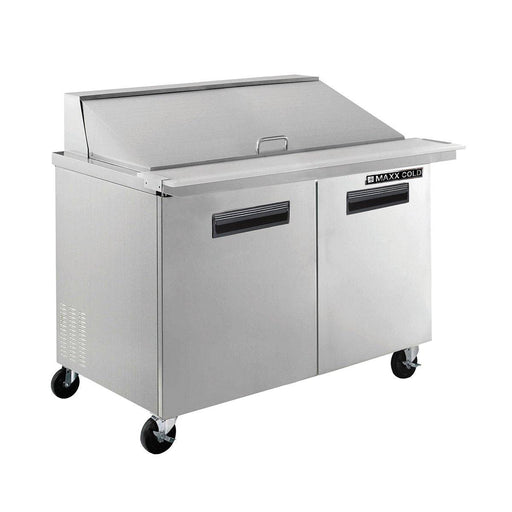 MXCR48MHC Maxx Cold Double Door Megatop Prep Table, 48” Wide - Top Restaurant Supplies