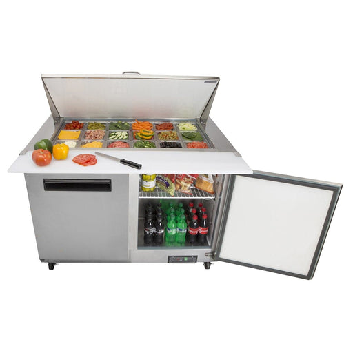 MXCR48MHC Maxx Cold Double Door Megatop Prep Table, 48” Wide - Top Restaurant Supplies