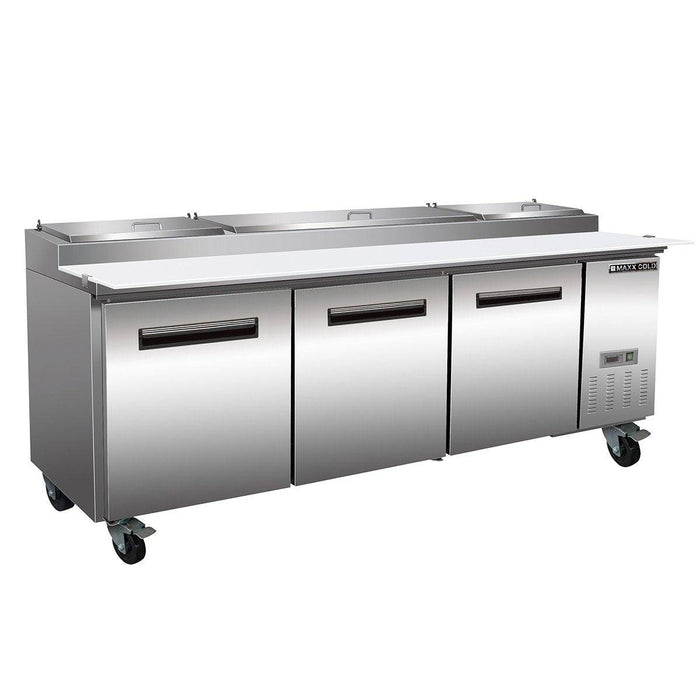 MXCPP92HC Maxx Cold Triple Door Pizza Prep Table, 92” Wide - Top Restaurant Supplies