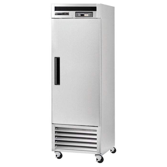 MCF-23FDHC Maxx Cold Single Door, Solid Door Reach-In Freezer, Bottom Mount, 23 Cu ft - Top Restaurant Supplies