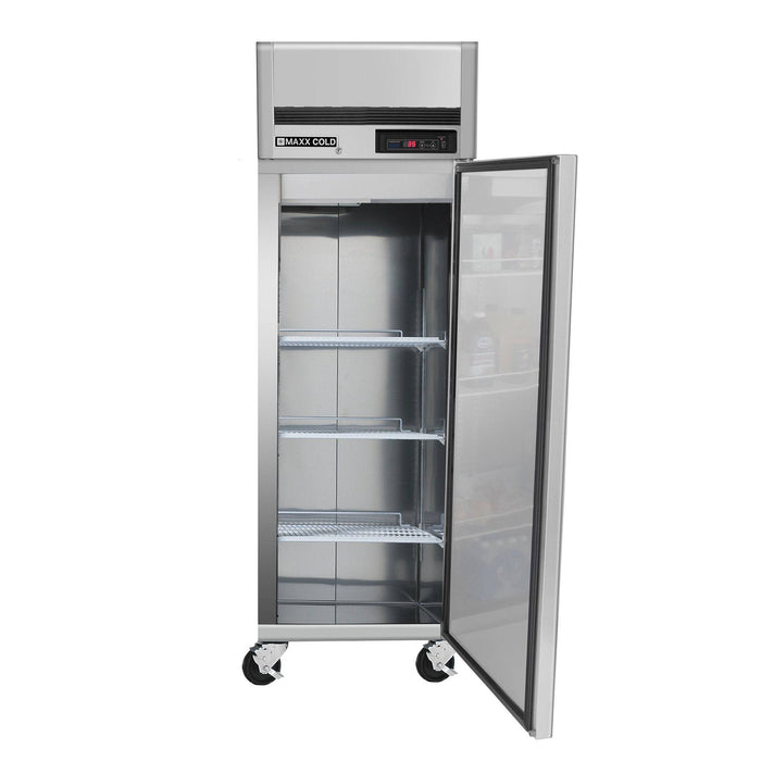 MCFT-23FDHC Maxx Cold Single Door, Solid Door Reach-In Freezer, Top Mount, 23 Cu ft - Top Restaurant Supplies