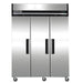 MXCF-72FDHC Maxx Cold Triple Door, Solid Door Reach-In Freezer, Top Mount, 72 Cu ft - Top Restaurant Supplies