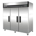 MXCF-72FDHC Maxx Cold Triple Door, Solid Door Reach-In Freezer, Top Mount, 72 Cu ft - Top Restaurant Supplies