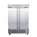 MXSF-49FDHC Maxx Cold Double Door, Solid Door Reach-In Freezer, Bottom Mount, 49 Cu ft - Top Restaurant Supplies